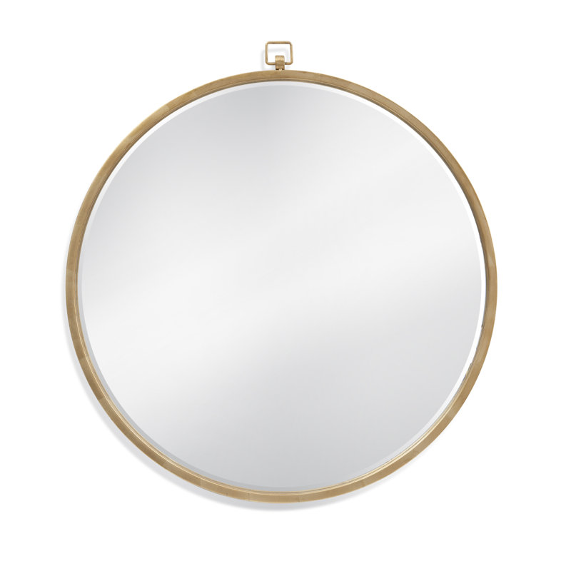 Miroir biseauté moderne et contemporain Kareem, Doré
