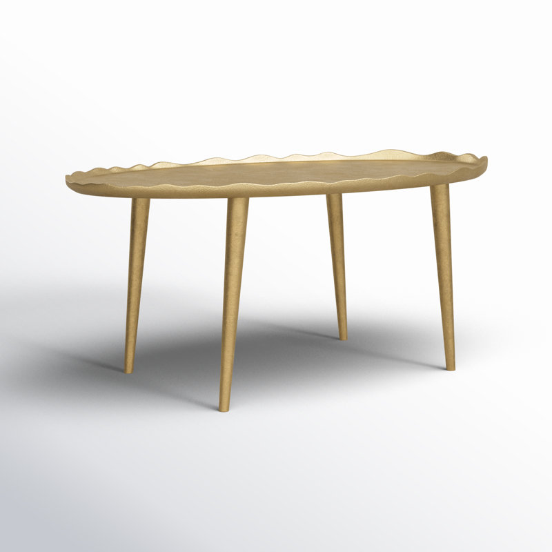 Table basse 4 pieds Avelines, Or