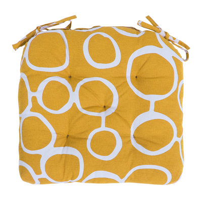 Coussin de coussin de chaise en coton touffeté à la main