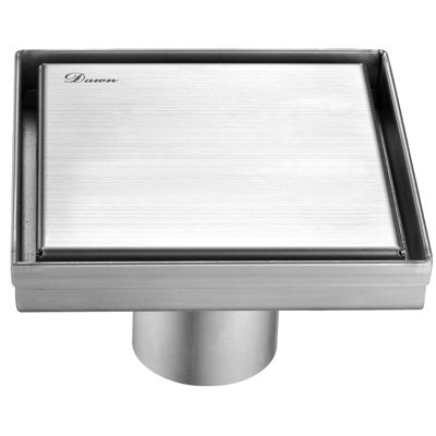 Volga River Series Stainless Steel Square Linear Floor Shower Drain