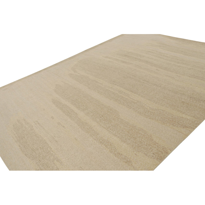 Distressed Homage Hand Knotted Wool Animal Print Area Rug, Rectangle 8' x 10'