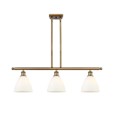 Luminaire suspendu linéaire à 3 lumières pour îlot de cuisine Angelka