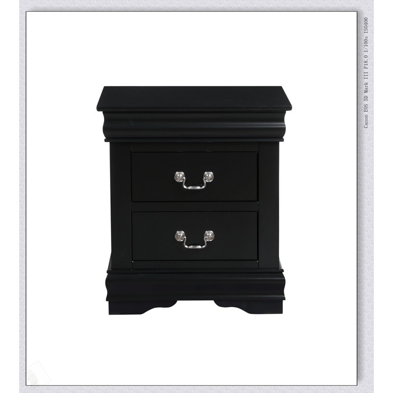 Table de chevet Louis Philippe, Blanc