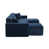 Fausse fourrure bleu marine