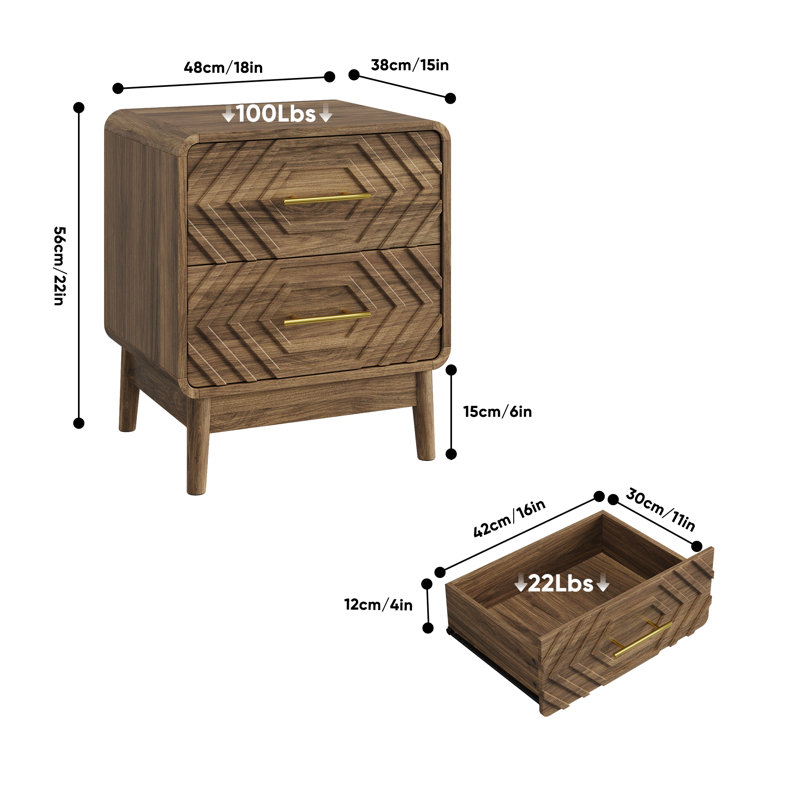 Table de chevet moderne
