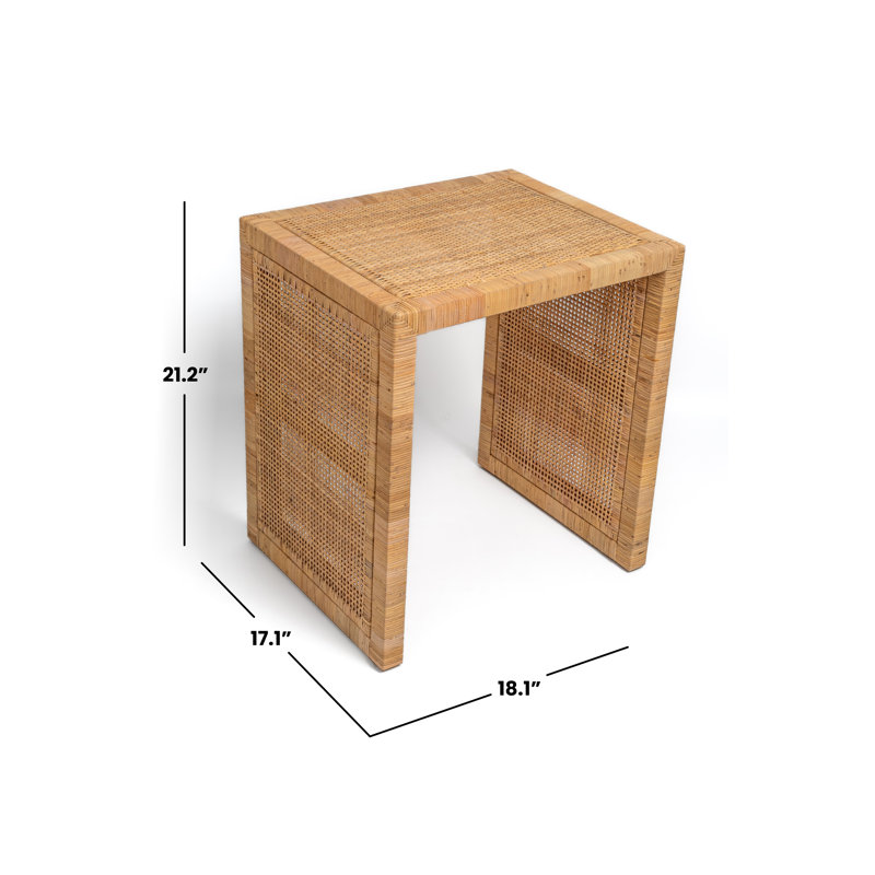 Ensemble de 2 tables gigognes Natural Rattan