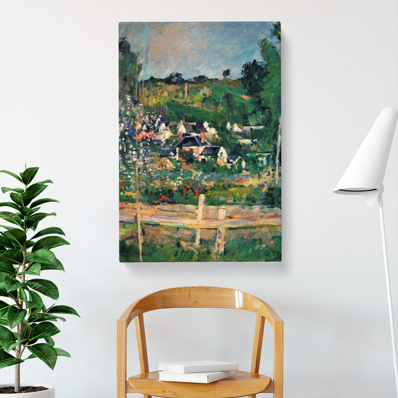A View Of Auvers by Paul Cezanne - Wrapped Canvas Painting, 60cm H x 40cm W x 3cm D