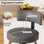 Tabouret de bar pivotant chic en cuir pour un confort et un style ultimes-212838765-212838764