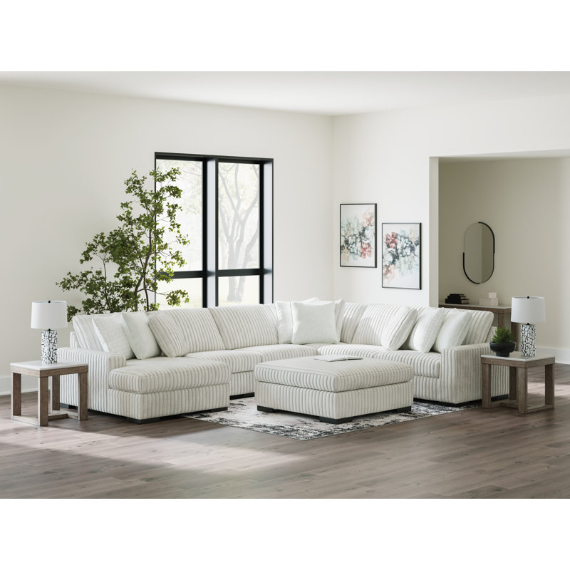 Canapé modulaire 5 pièces avec méridienne Stupendous, Right Hand Facing, H 41 po x l 135 po x P 172 po