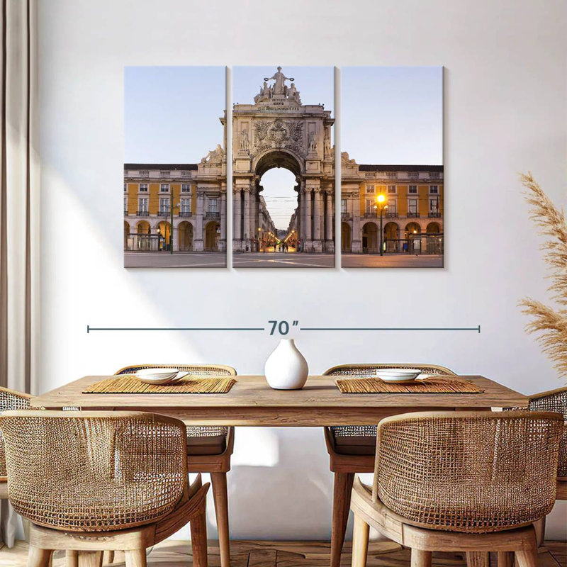 Nicci Praca De Comercio Lisbon, 36" H x 57" W