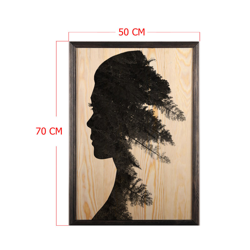 Anonymous - Single Picture Frame Painting on Wood, 70cm H x 50cm W x 1.5cm D