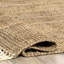 Tapis brun campagnard à pampilles en jute touffeté à la main Werts-1981168585