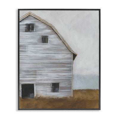 'Worn Old Barn Farm' Acrylic Painting Print