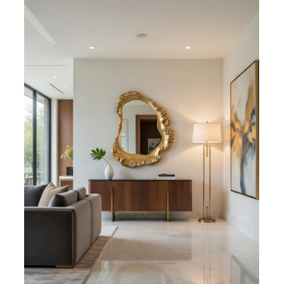 Caldera Free Form Metal Mirror