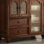 Buffet en bois de noyer massif-118503235-118503236