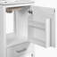Meuble-lavabo moderne de 20 pouces avec lavabo en céramique, tiroir et porte à fermeture en douceur, organisateur de porte double couche, tiroir de séparation, patins réglables - conception de rangement peu encombrante-1893887329