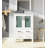 Volez 24 in W x 18.25 in D Single Bath Vanity, White Ceramic Top and Chrome Faucet Set-104788319