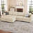 Nairoby 7-Piece Velvet Symmetrical Upholstered Modular Sectional Sofa Set Storage Sofa Apartment Couch 4-Seat Sofa with 2 Ottomans-682612745
