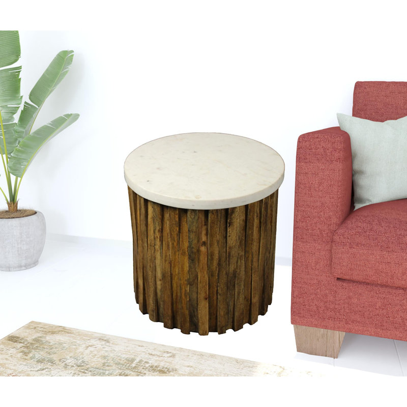 Dorotheia Marble Top End Table