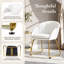 Flower Shape Tub Chair with Golden Metal Legs -1359078808