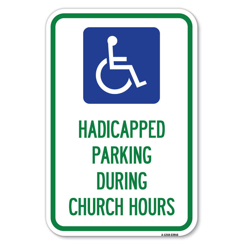 Stationnement pour personnes à mobilité réduite pendant les heures d'églises (avec graphique) / 23916