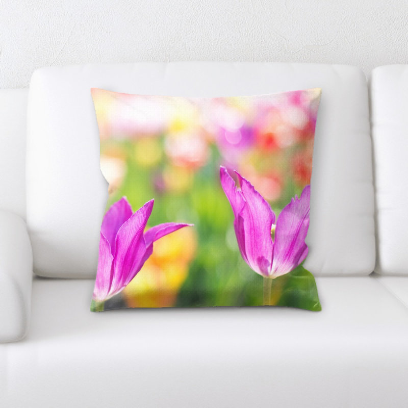 Coussin de tulipes