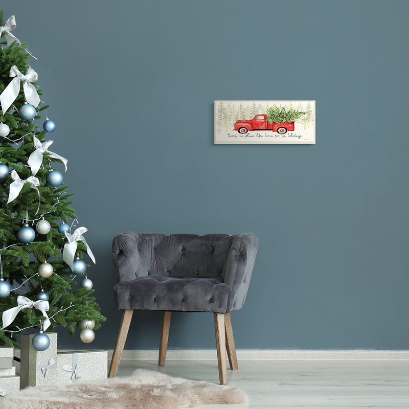 Arbre de Noël No Place Like Home Expression, H 7 po x l 17 po x P 0,5 po, Plaque murale