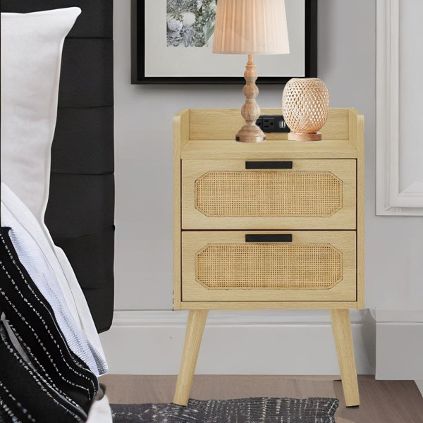 Bay Isle Home Naoma Solid Wood Nightstand | Wayfair