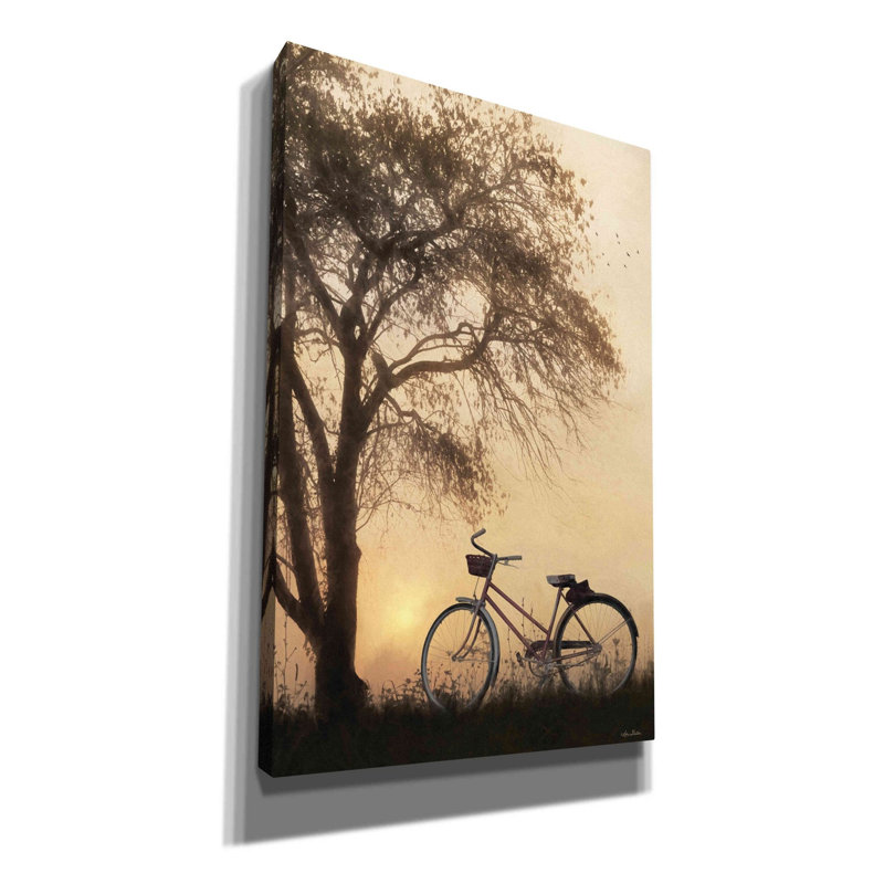 «Foggy Morning Sunrise» par Lori Deiter, art mural sur toile, H 40 po x l 26 po x P 1,5 po