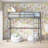 Mallika Solid Wood Loft Bed-2085408204-2051946187