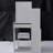 29.2" Small Space Left Bedside Cabinet Vanity Table + Cushioned Stool, Extra Large Right Sliding Mirror, Multi Layer High Capacity Storage, Practical Fashionable Dresser, Suitable For Small Space-1146558360