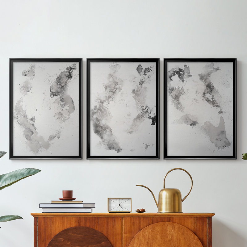 ABSTRACT Series DCC-XXVI - Toile tendue avec châssis sur mesure - 3 pièces