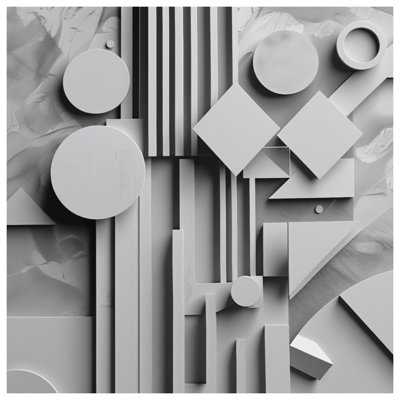 Geometric Shapes Composition Wall Tapestry - Abstract Wall Decor
