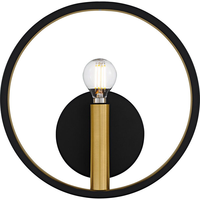 Albee 1-Light Matte Black Wall Sconce