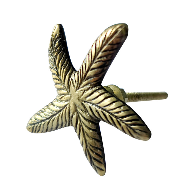 Paquet de boutons de fantaisie 1,57 "Starfish, Or