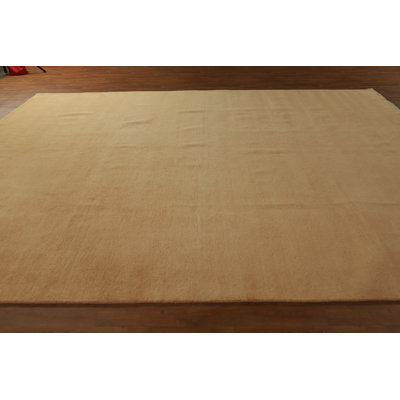 Tapis perse doré Gabbeh 10x13