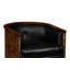 Fauteuil demi-tonneau en cuir véritable Knightsbridge d'une largeur de 78,11 cm-136139035