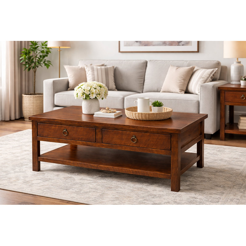 Bloomingdale Solid Wood Coffee Table, Havana Gold