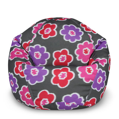 American Furniture Alliance Adult Round Chandelier Blue Bean Bag Chair by Trule