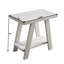 Table d'appoint contemporaine en bois gris - conception, plateau en placage de bois franc et fabrication moderne de tablettes supplémentaires-69133318-69133316