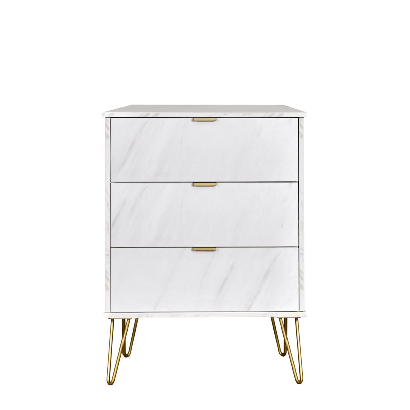 Fully Assembled Myakka 3 Drawer 57.5Cm W Chest of Drawers