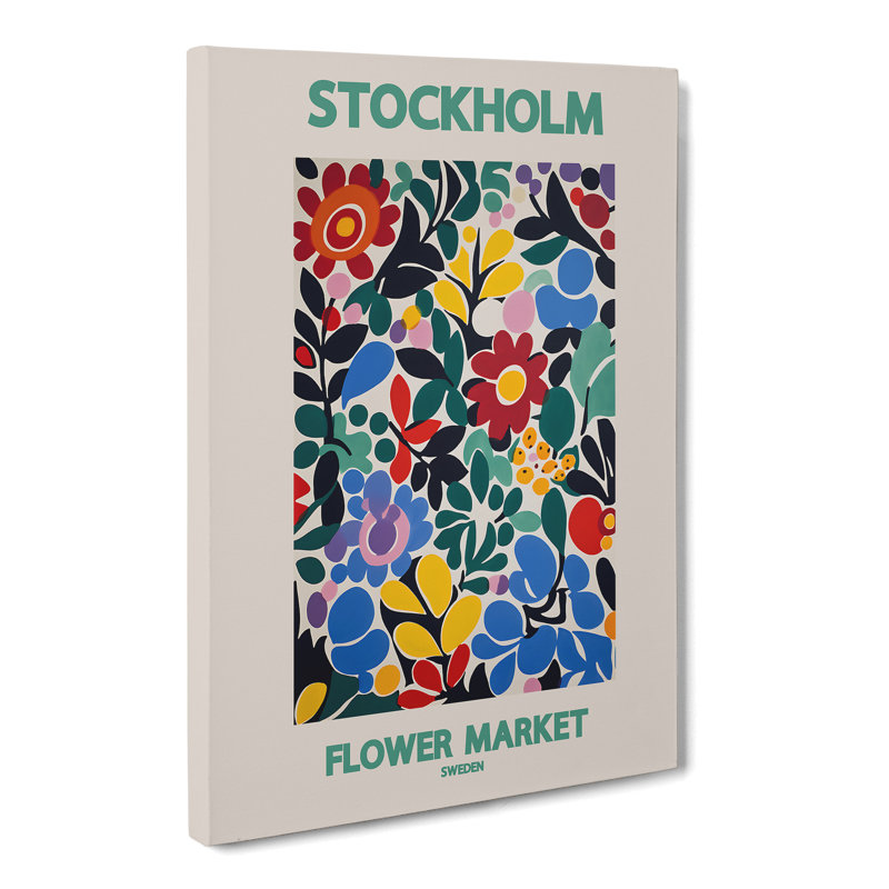 Stockholm Flower Market Exhibition 6 - Wrapped Canvas, 91cm H x 60cm W x 3cm D