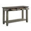 Table basse et canapé gris 1 pièce avec 2 tiroirs et meubles de salon en bois-214803501