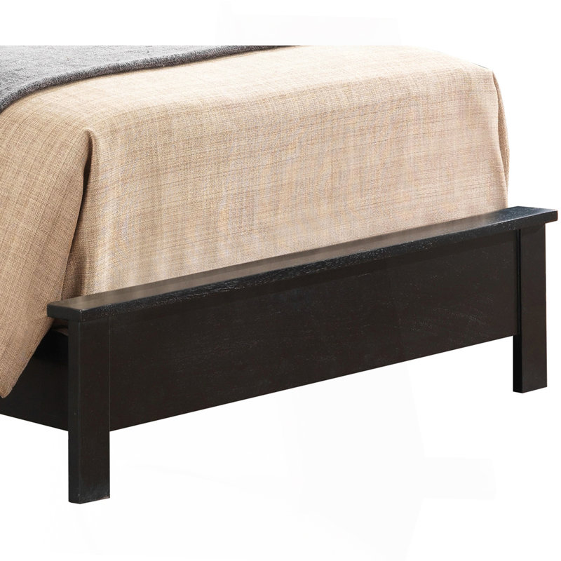 Stylish Transitional Twin Bed In Black
