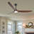 Solid Wood Ceiling Fan With Light,DC Motor,Remote Control-1455455862-1454831650