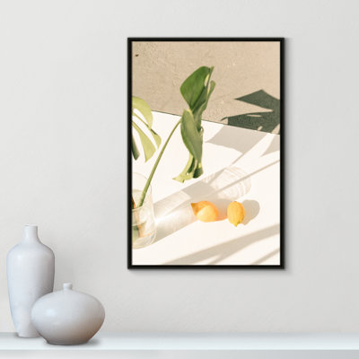 «Citrus & Palms» par Chandra Oh - reproduction encadrée sur toile