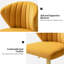 Petillo Swivel Velvet Office Task Chair with Adjustable Height and Padded Cushion-1313810116