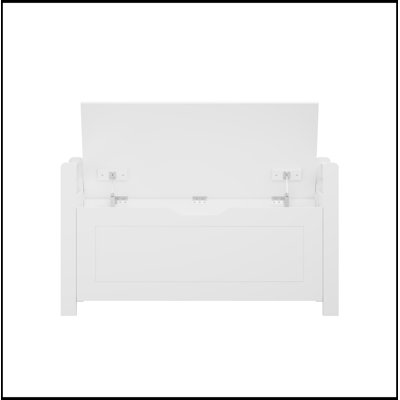 Banc avec rangement rabattable et siège souple