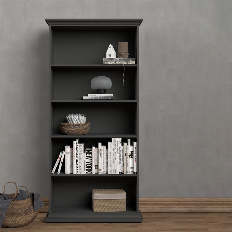 Arbordale 207.6cm H x 96.2cm W Standard Bookcase, Matt Grey