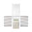 White Vanity Set w Mirror Storage Drawers Contemporary Style Bedroom Vanity